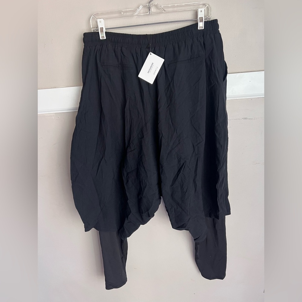 Unisex Black Harem Pants - Picture 3 of 5